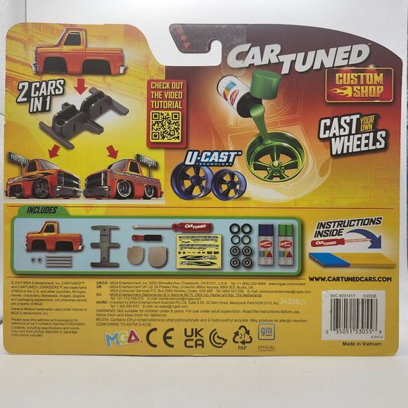 Car Tuned Custom Shop 87 Chevy C10 Series 1 U-Cast Kit MGA Entertainment - Picture 6 of 6